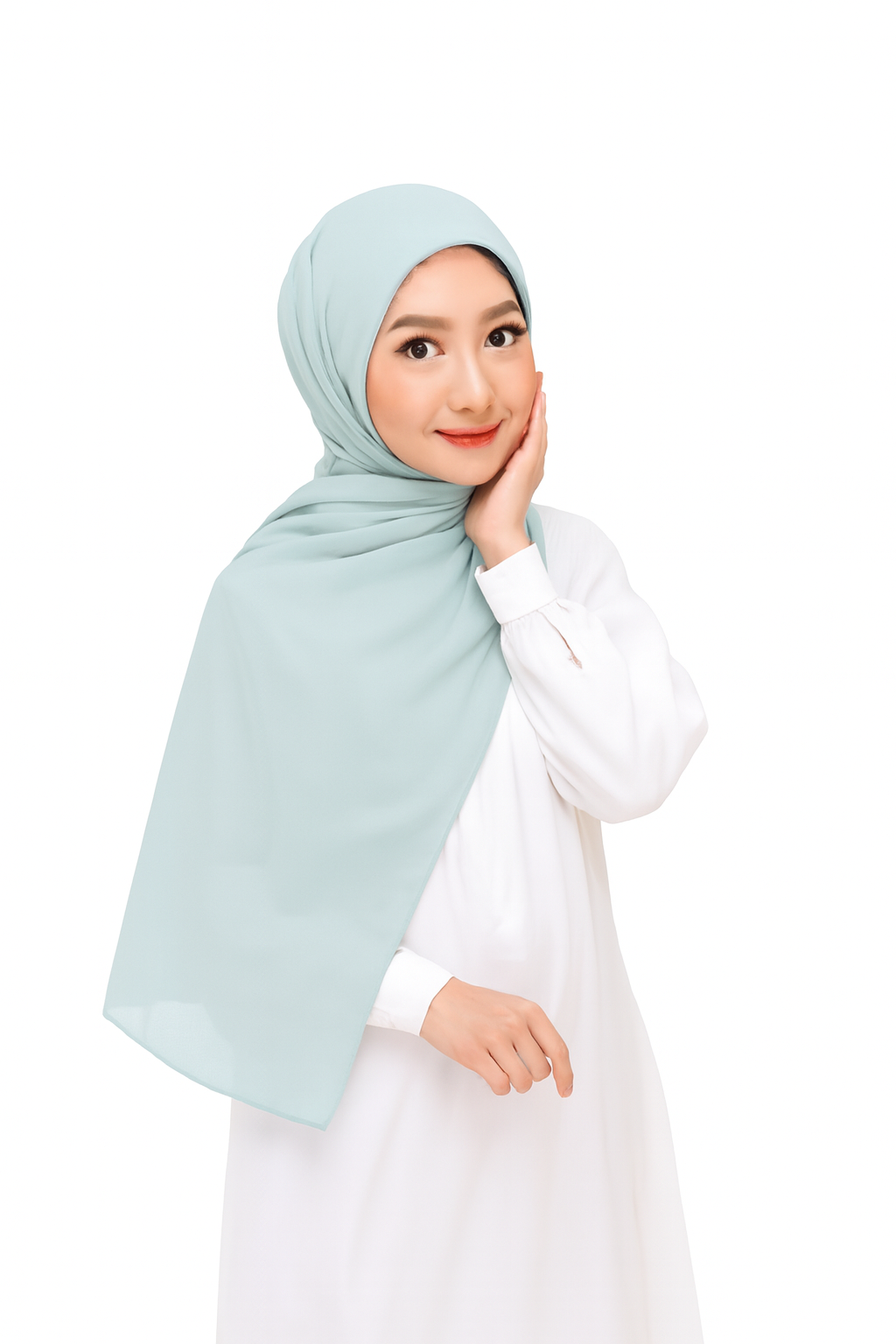 Buy 2 Chiffon Magnetic Hijabs (Get A Scrunchie Free)