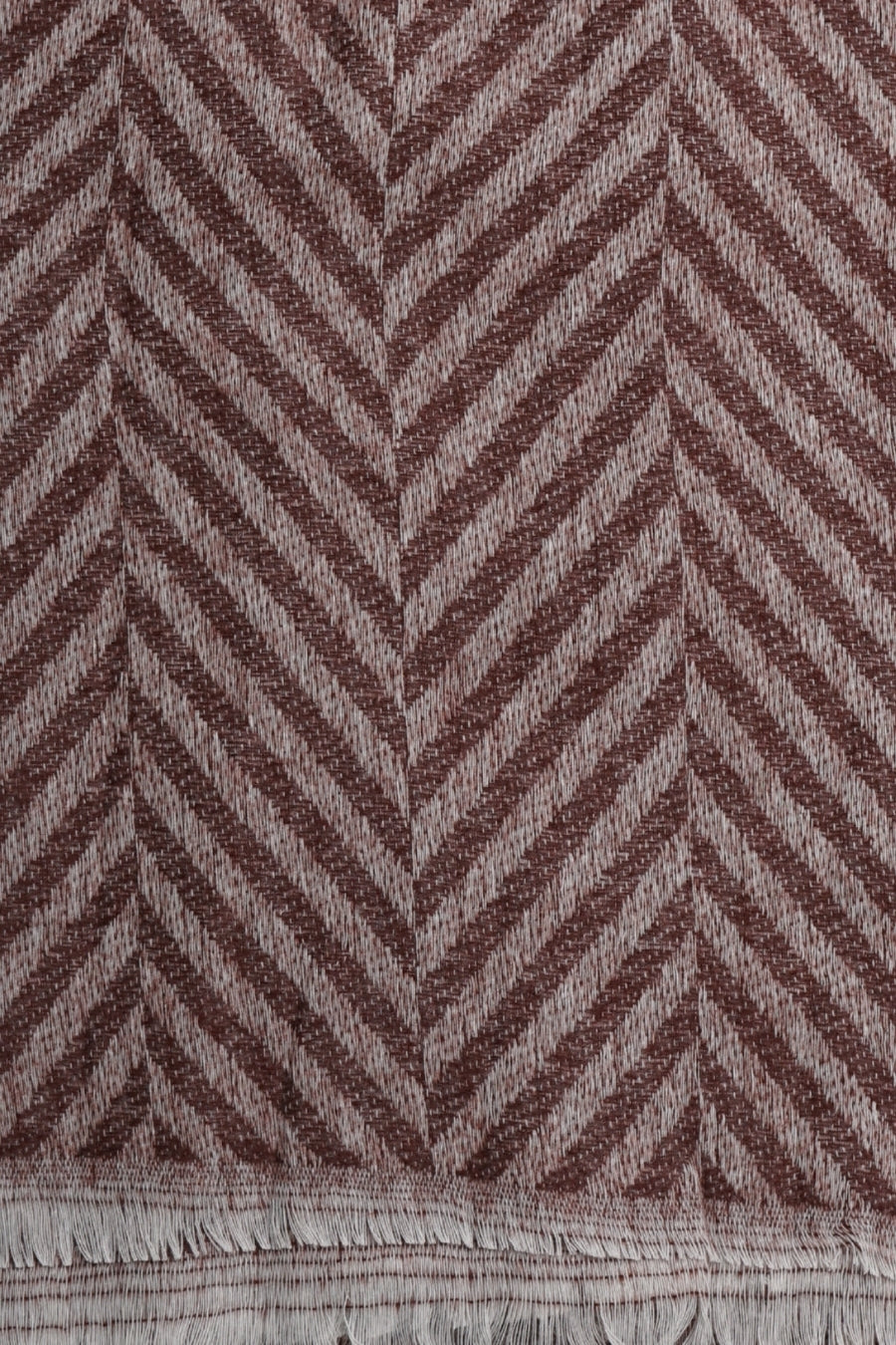 Classic Patterned Cashmere - Dark Taupe