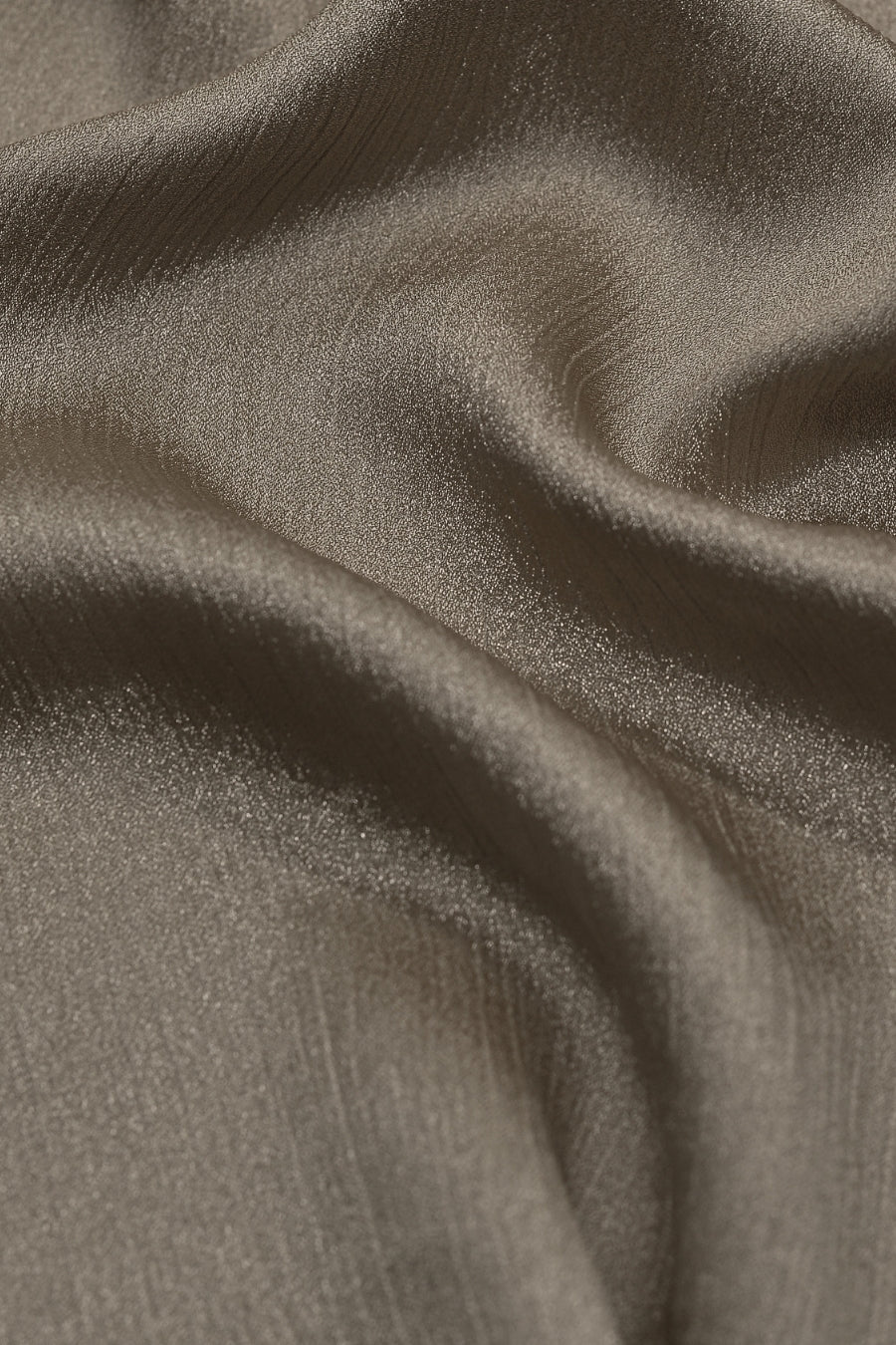 Crinkle Chiffon Hijab - Dark Taupe (Shimmer)