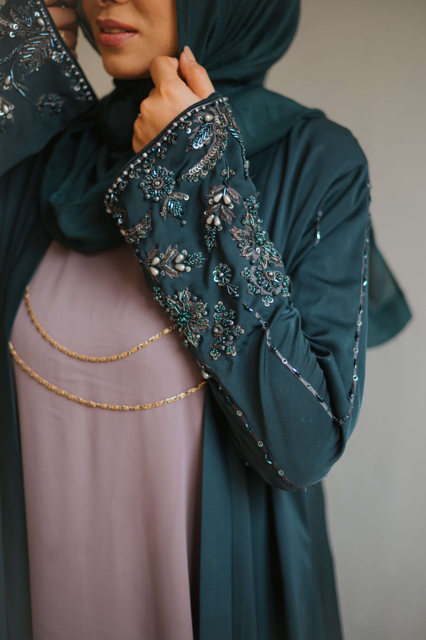 Turquoise Abaya