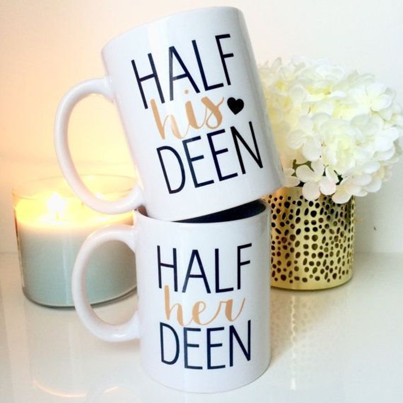 Half His Deen & Half Her Deen Mug Set – Couple Gift