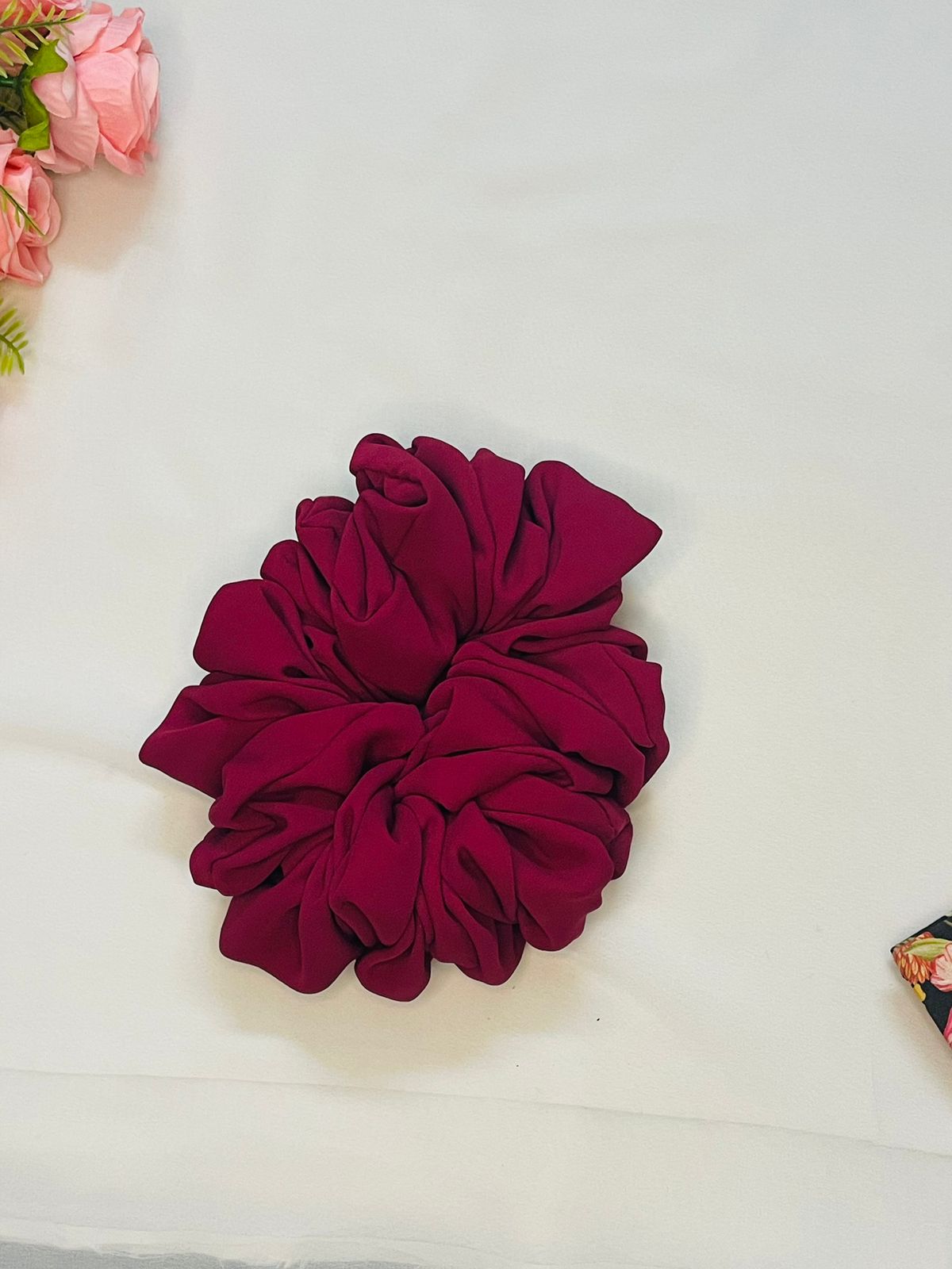 Maroon Scrunchie