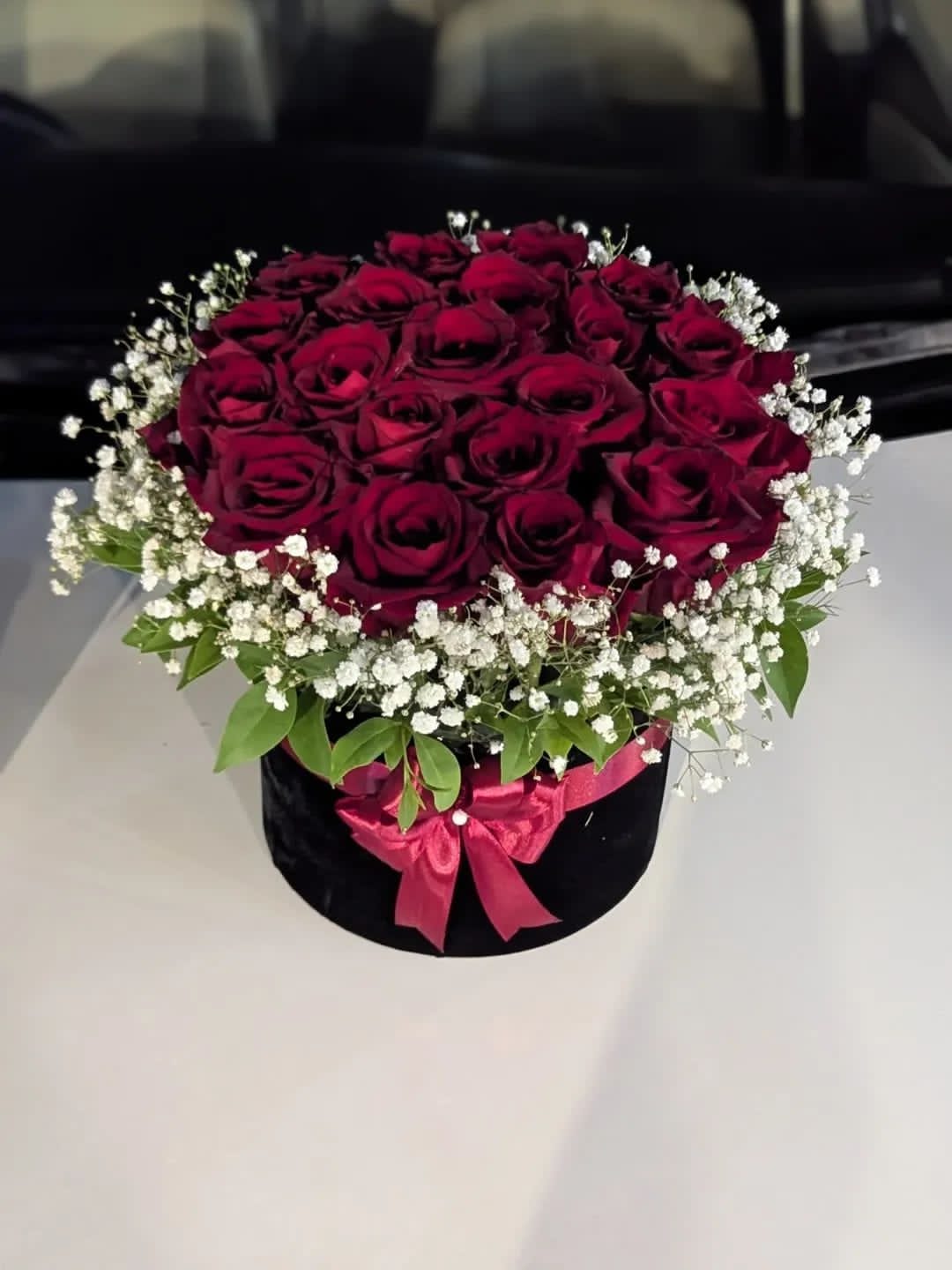 Red Imported Roses Box