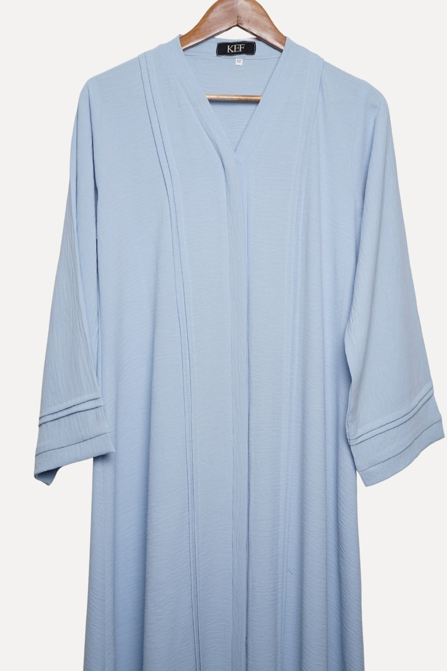 Textured Ice Blue Abaya