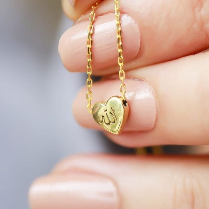 Allah Heart Necklace