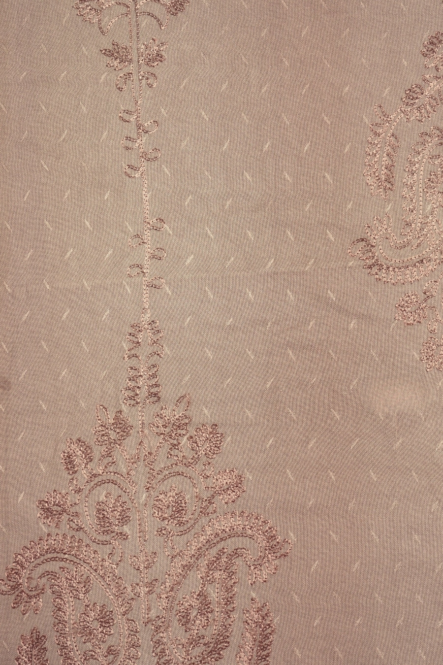 Self Embroidery Lawn Hijab - Caramel