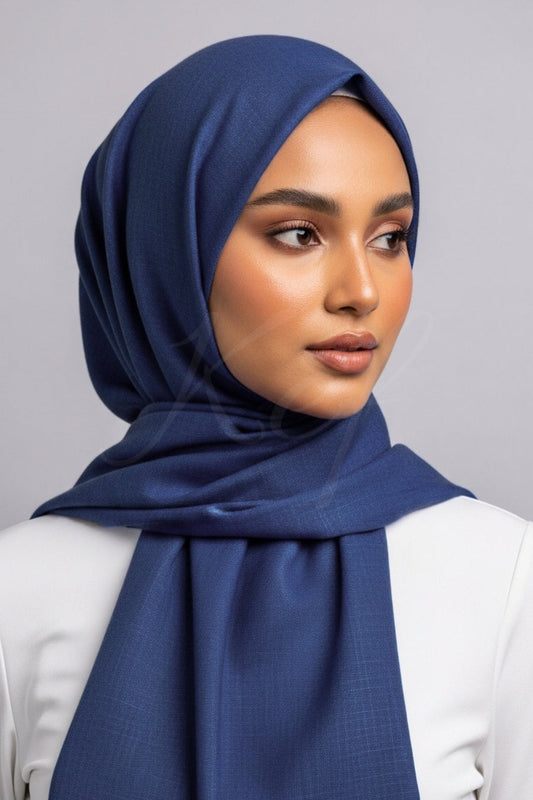 Turkish Lawn XL Hijab - Cornflower Blue