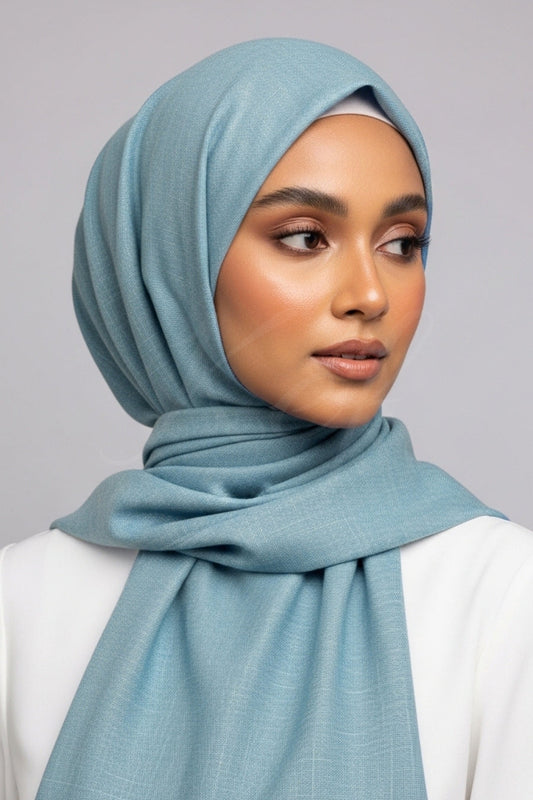 Turkish Lawn XL Hijab - Ice Blue
