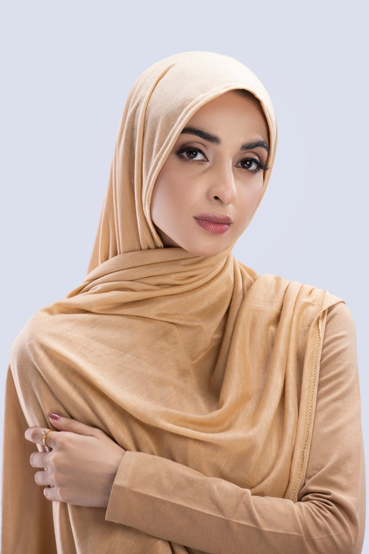Jersey Hijab - Peanut
