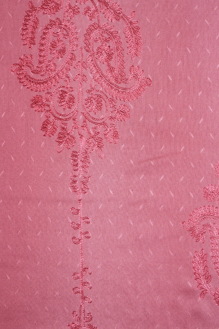 Self Embroidery Lawn Hijab - Rose