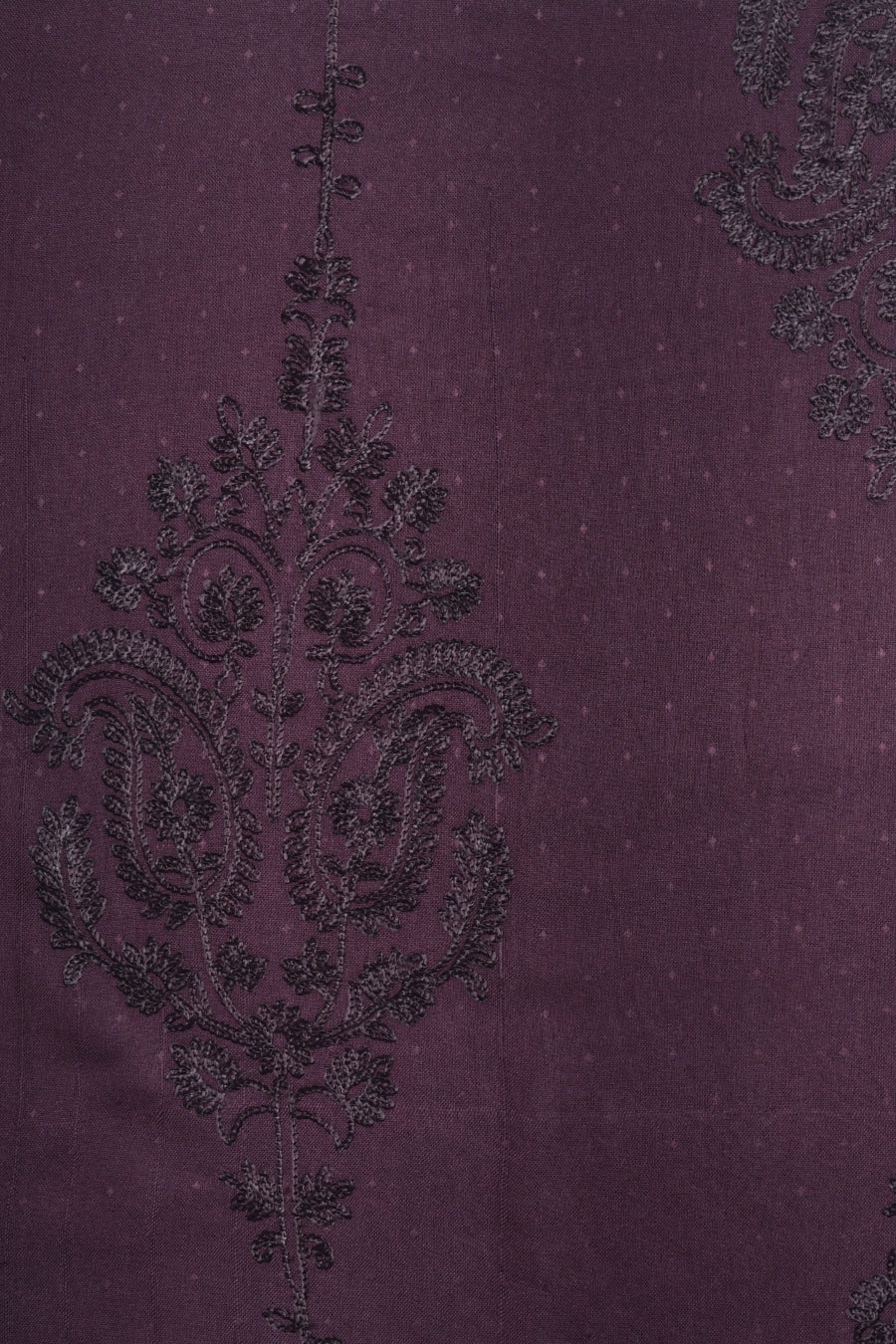 Self Embroidery Lawn Hijab - Sangria