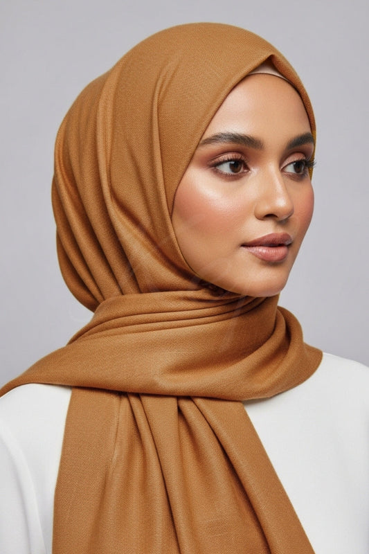 Turkish Lawn XL Hijab - Squash
