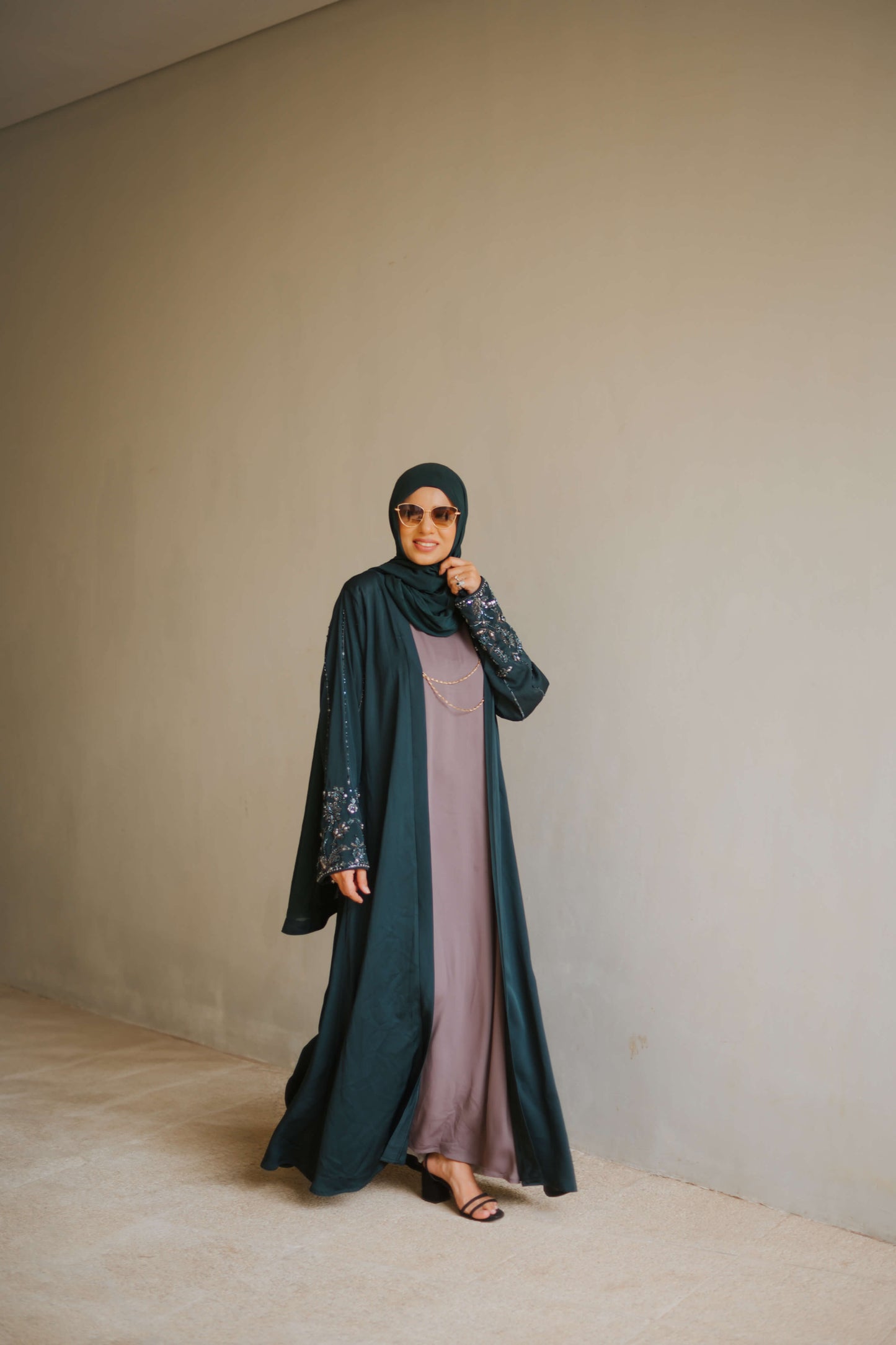 Turquoise Abaya