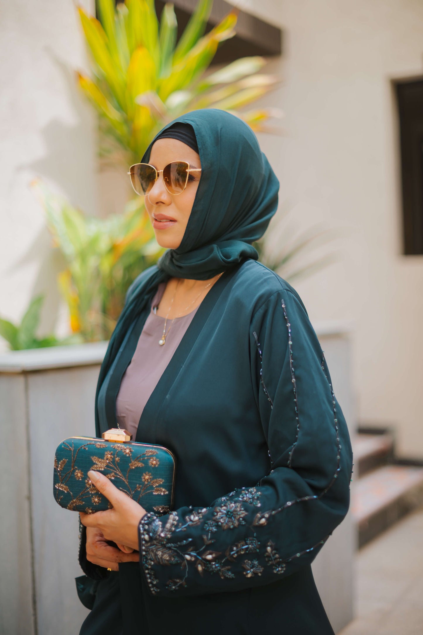 Turquoise Abaya