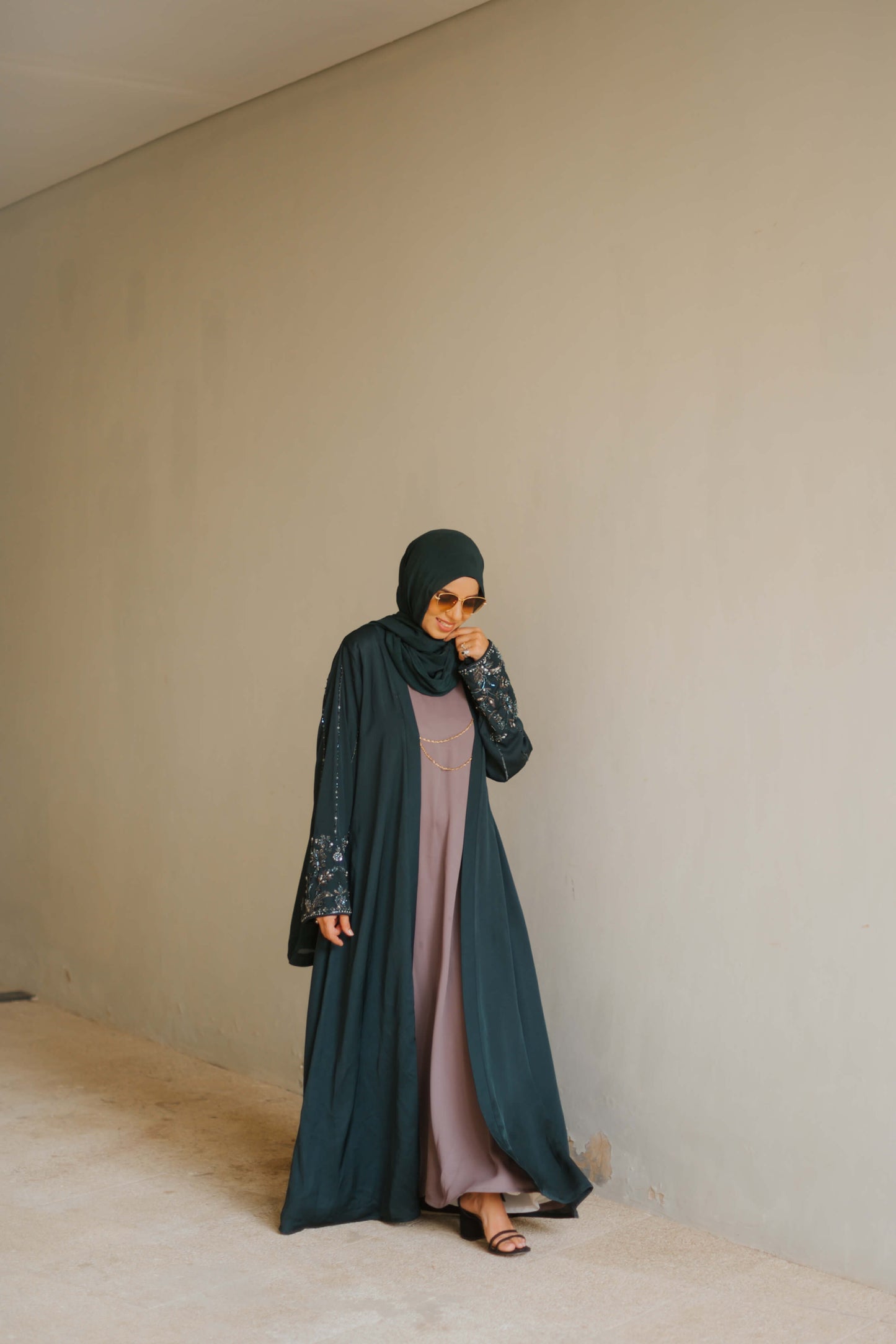 Turquoise Abaya