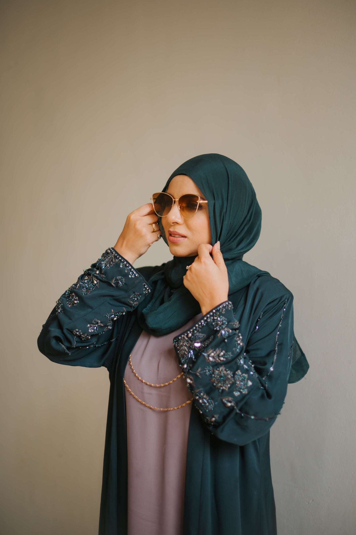 Turquoise Abaya