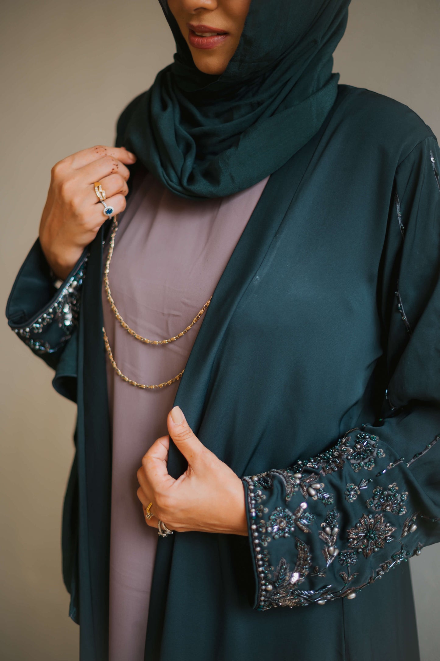 Turquoise Abaya