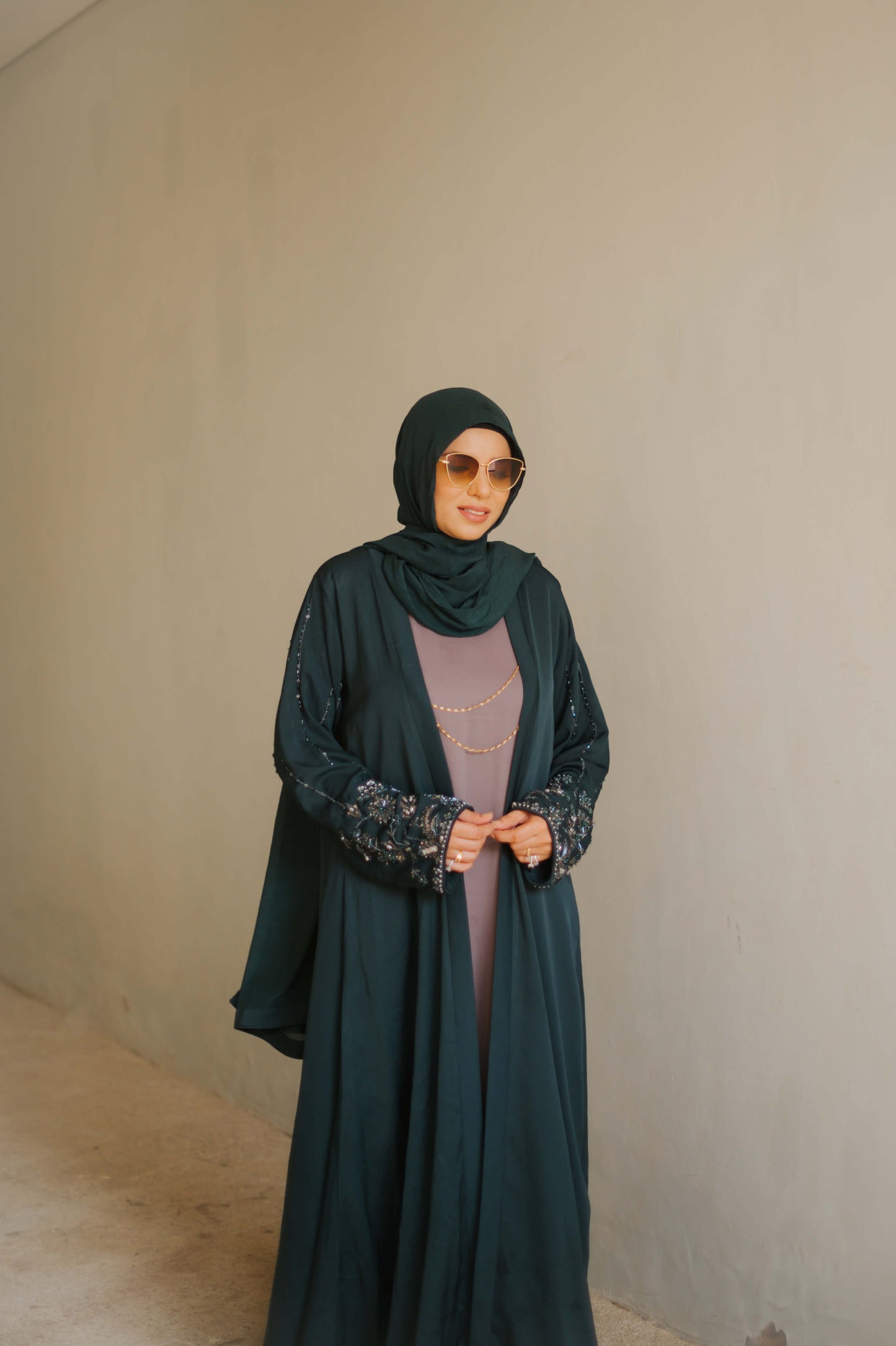 Turquoise Abaya