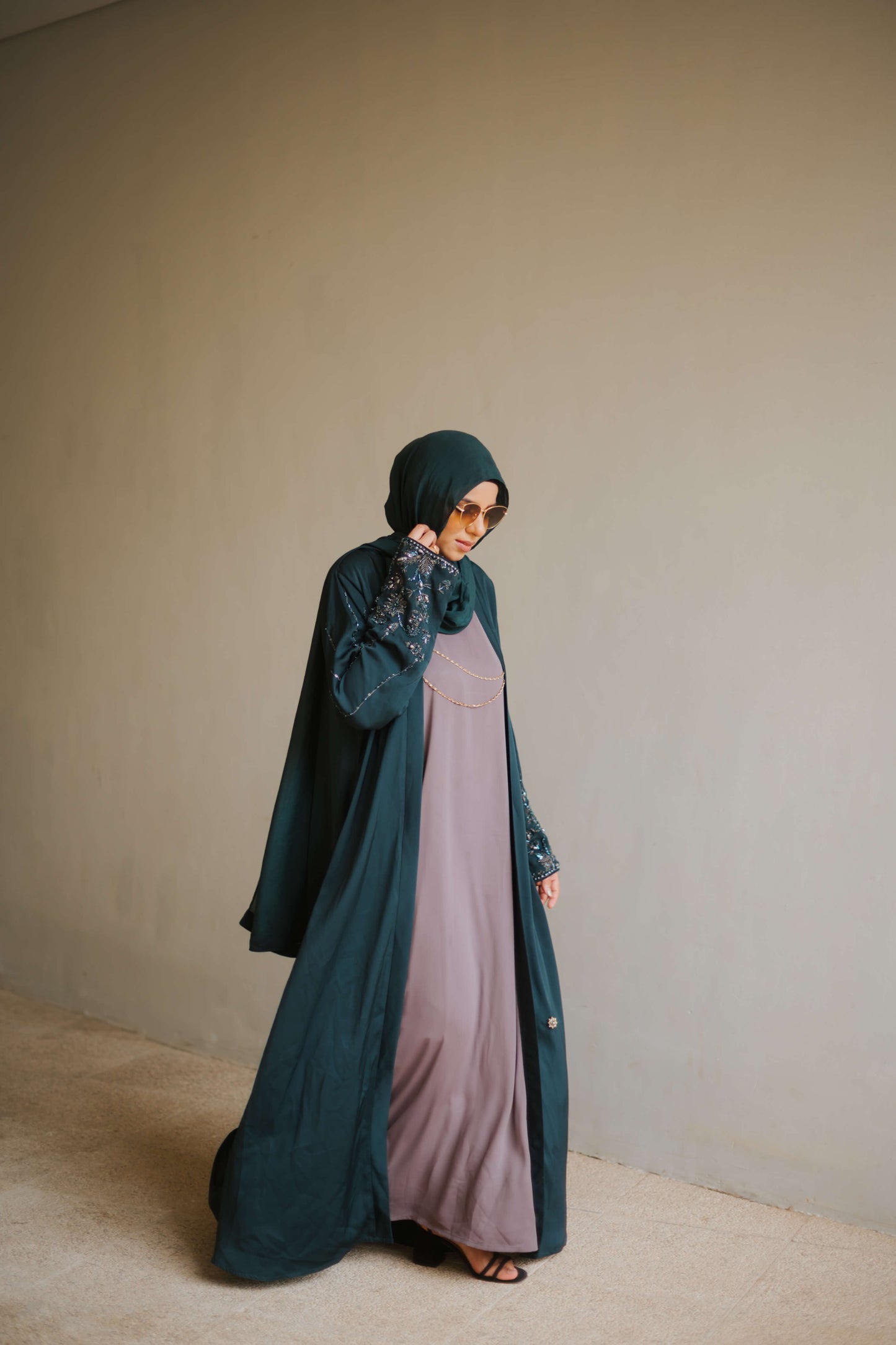 Turquoise Abaya