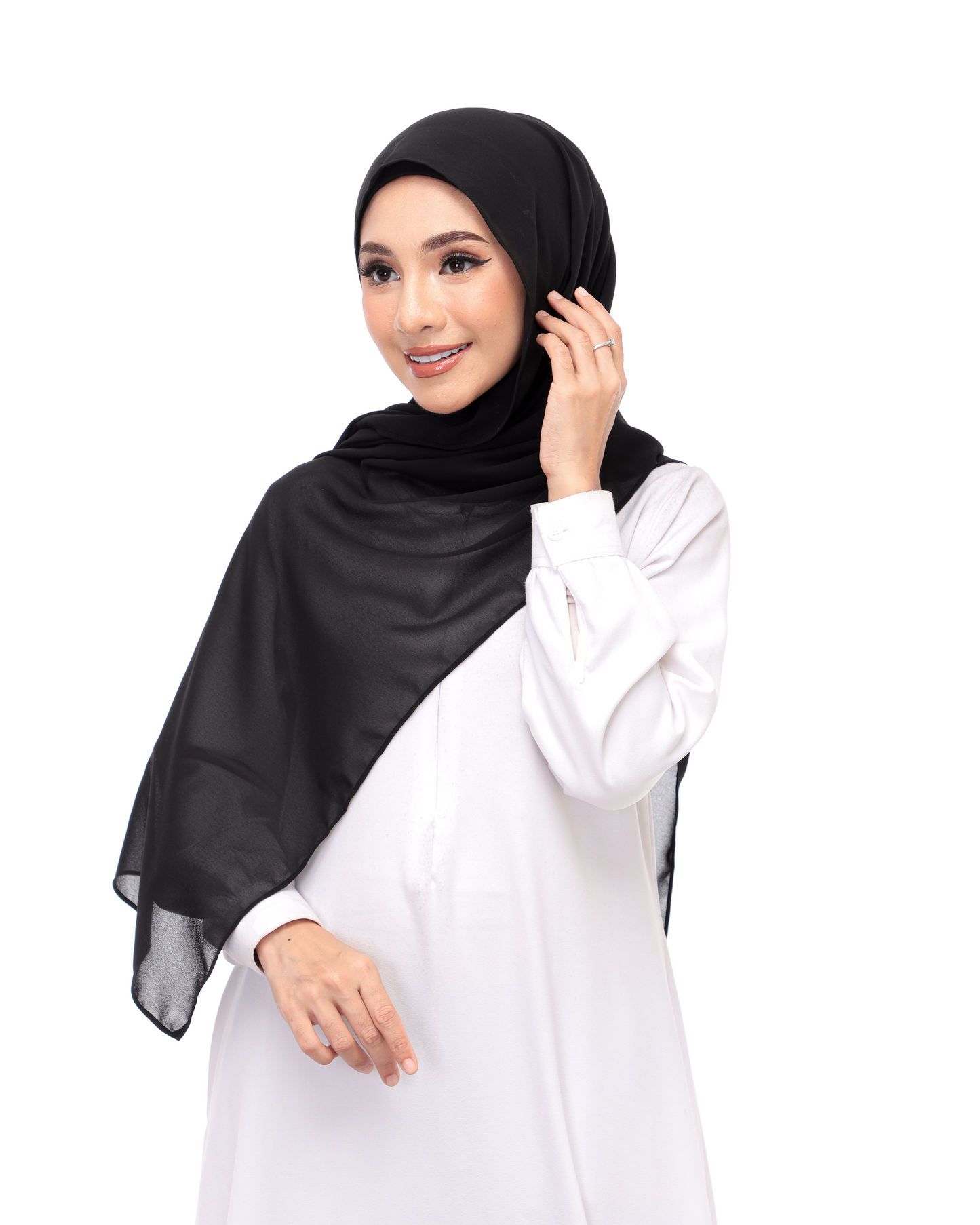 Black Magnetic Hijab