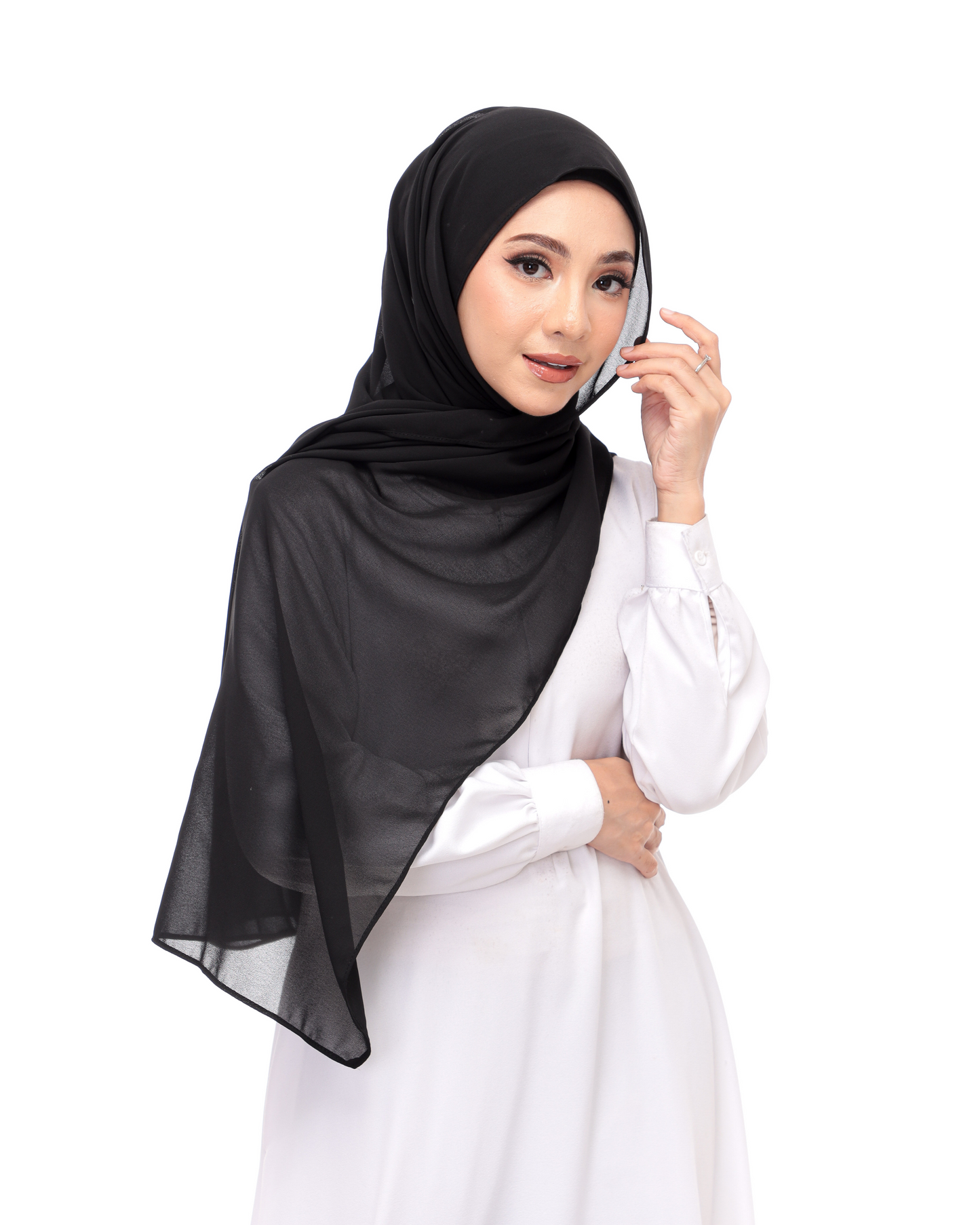 Black Magnetic Hijab