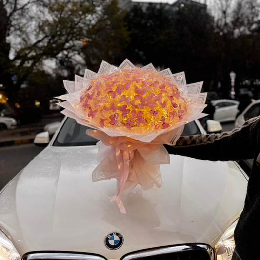 Butterfly Bouquet with LED Lights – Premium Gift