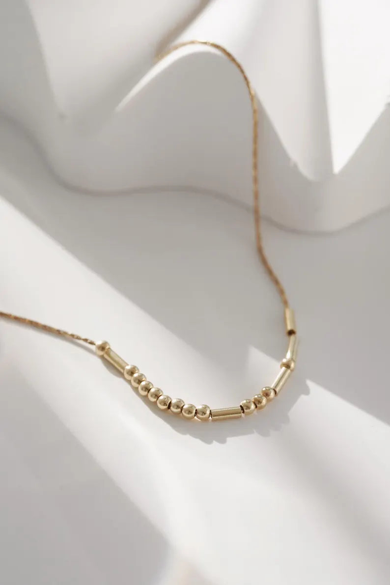 Secret Message Necklace | Personalized Morse code name necklace