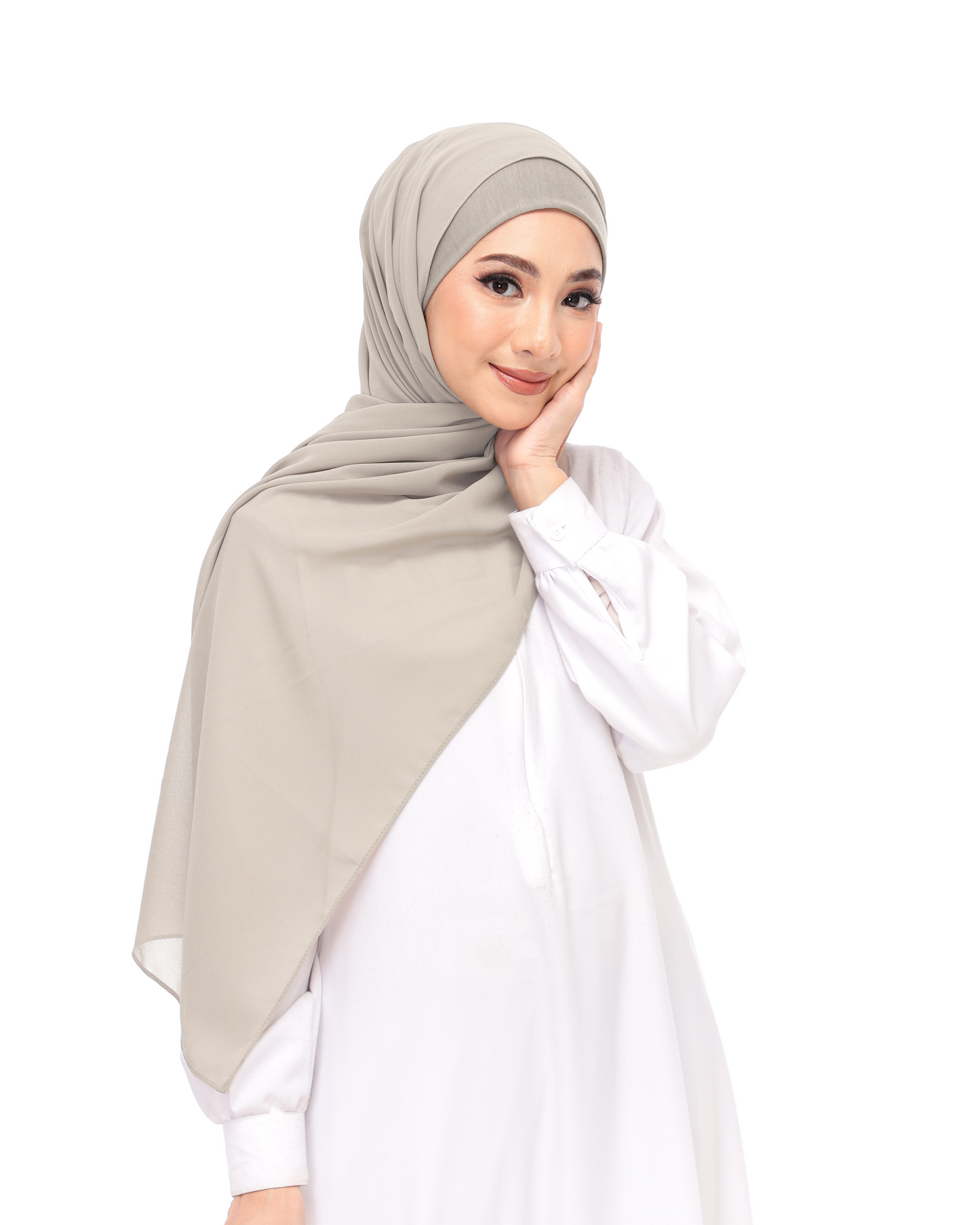 Buy 2 Chiffon Magnetic Hijabs (Get A Scrunchie Free)