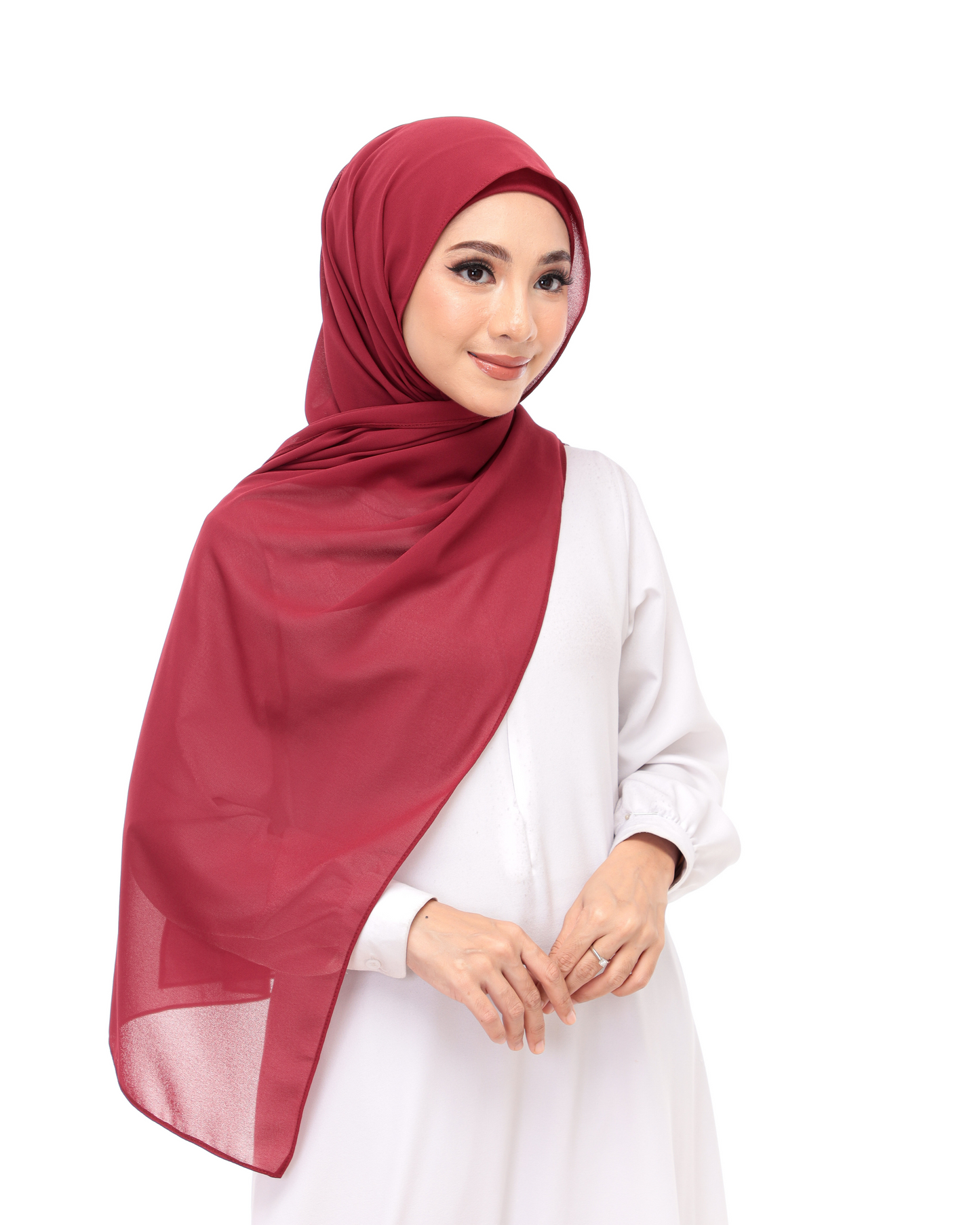 Buy 2 Chiffon Magnetic Hijabs (Get A Scrunchie Free)