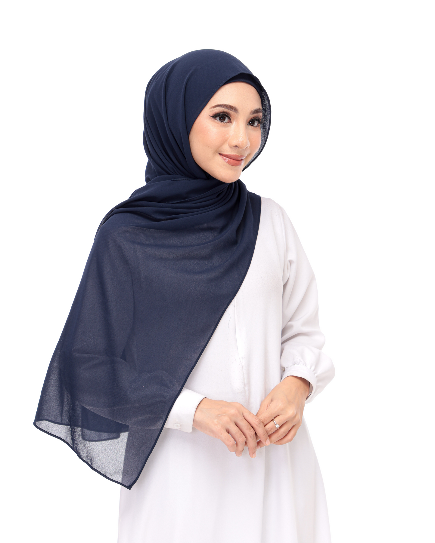 Navy Blue Magnetic Hijab