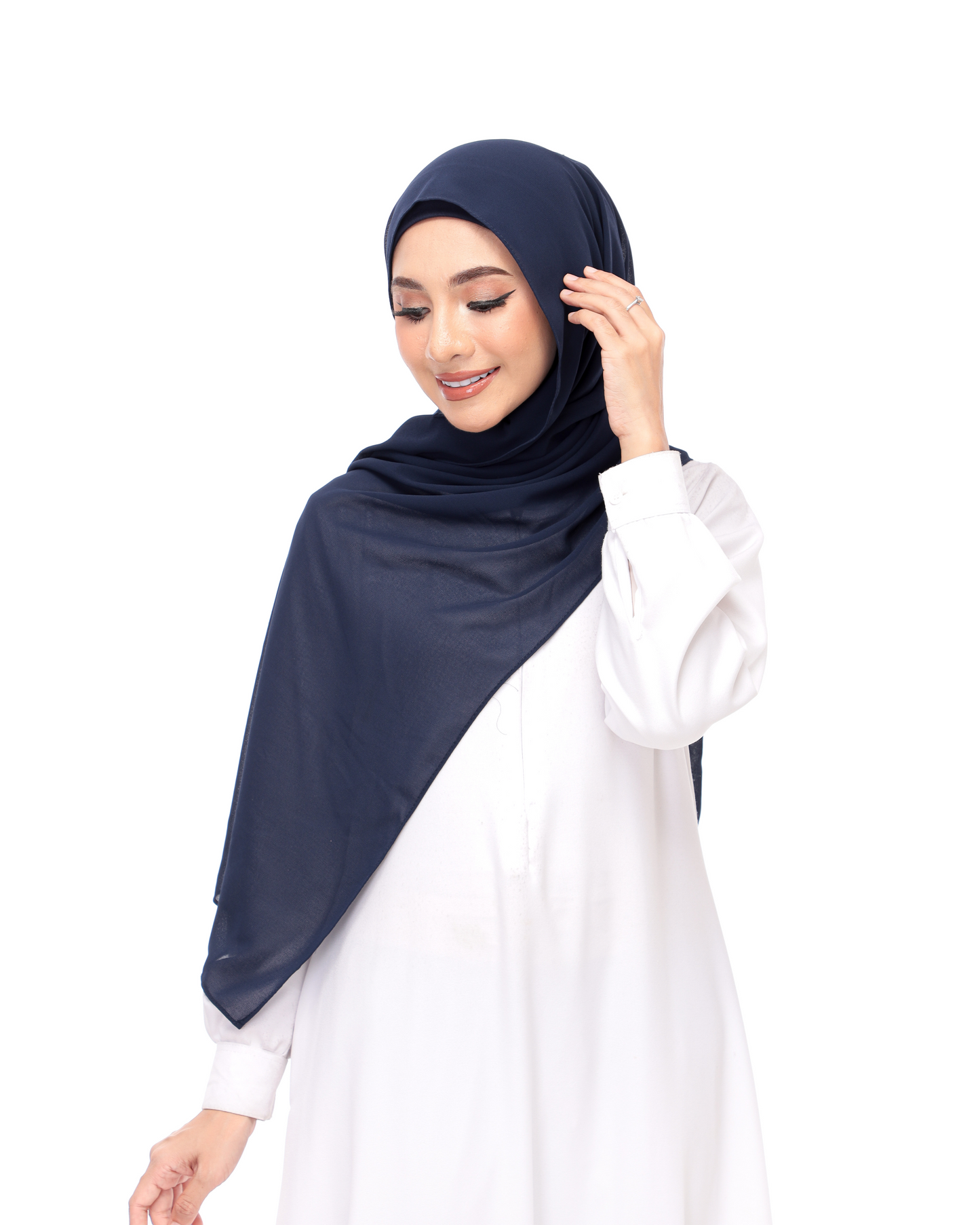 Navy Blue Magnetic Hijab