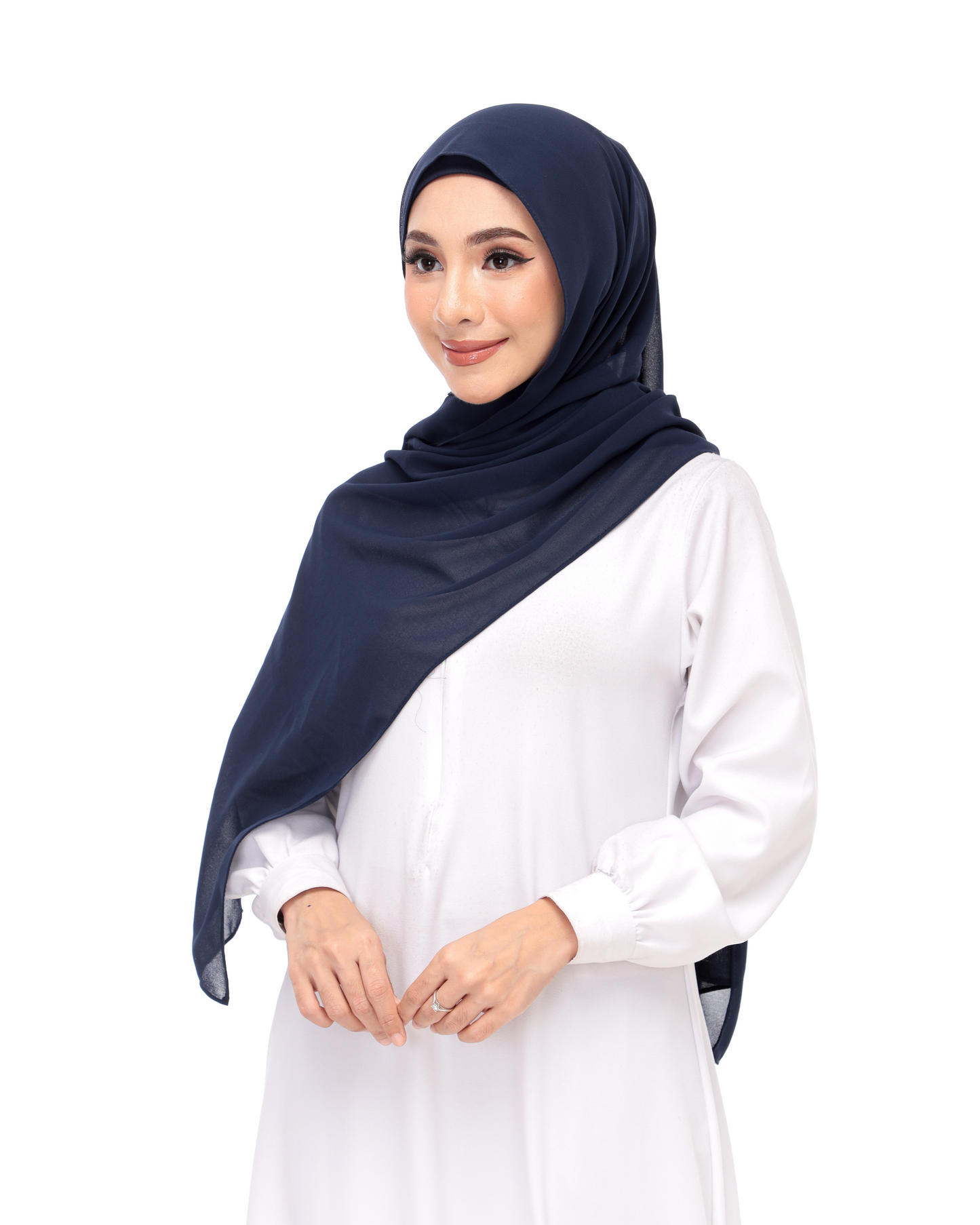 Navy Blue Magnetic Hijab