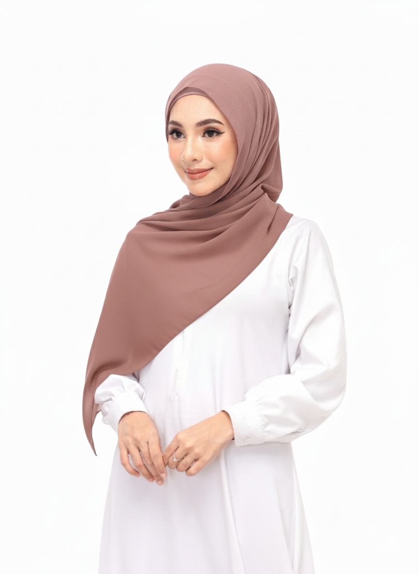 Buy 2 Chiffon Magnetic Hijabs (Get A Scrunchie Free)