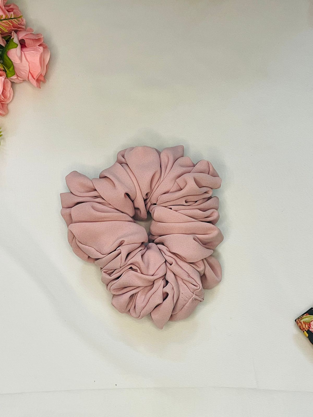 Tea Pink scrunchie