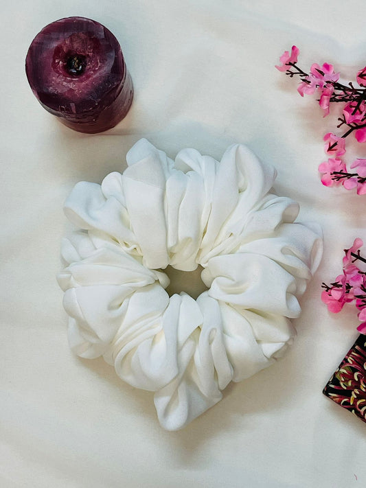 White Scrunchie